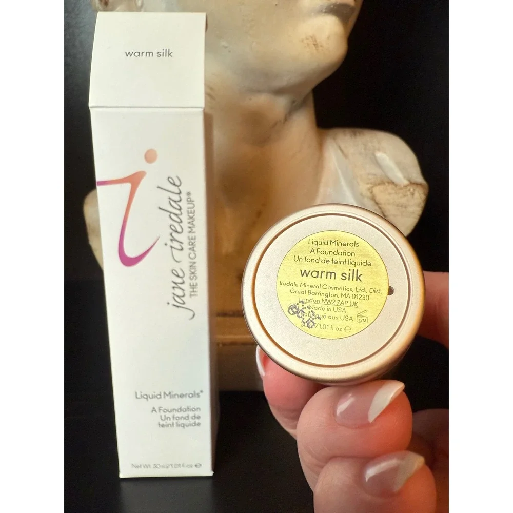 Jane Iredale Liquid Minerals Foundation Warm Silk 30ml 1.01 fl oz New in Box